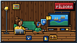 Portada de la píldora Videojuegos seguros para toda la familia: un niño con audífonos juega en la consola de la sala al atardecer junto a su madre en el sofá, y un escudo frena el chat de un desconocido.