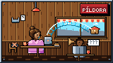 Portada de la píldora VPN sin mitos: de día en un café, la usuaria trabaja en su laptop, de la que sale un túnel transparente por la ventana hasta su casa, mientras un curioso con trompetilla en la mesa vecina solo oye signos de pregunta y un antifaz tachado descansa en una silla.